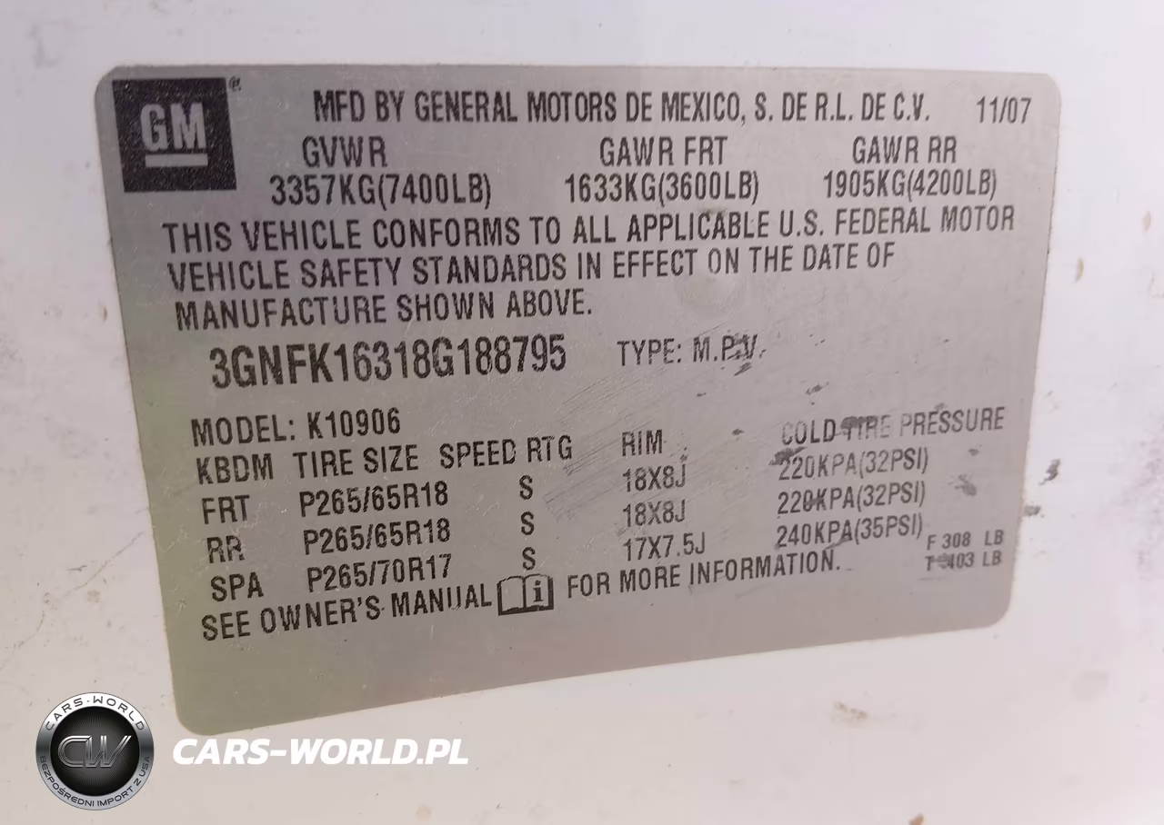 2008 Chevrolet Suburban 1500 Lt VIN:3GNFK16318G188795 - 9