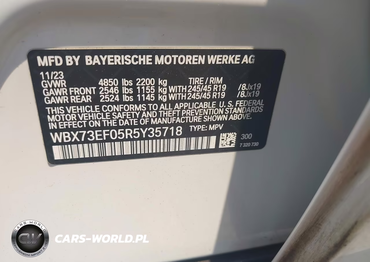 2024 BMW X1 xDrive28I VIN:WBX73EF05R5Y35718 - 9