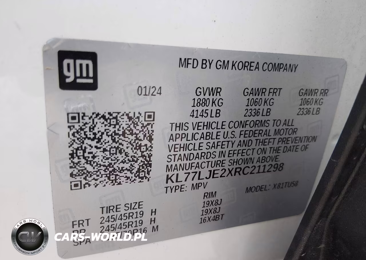 2024 Chevrolet Trax Fwd 2Rs VIN:KL77LJE2XRC211298 - 9