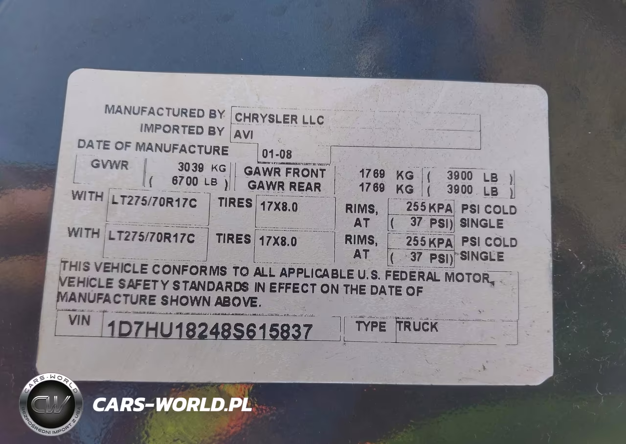 2008 Dodge Ram 1500 Slt VIN:1D7HU18248S615837 - 9