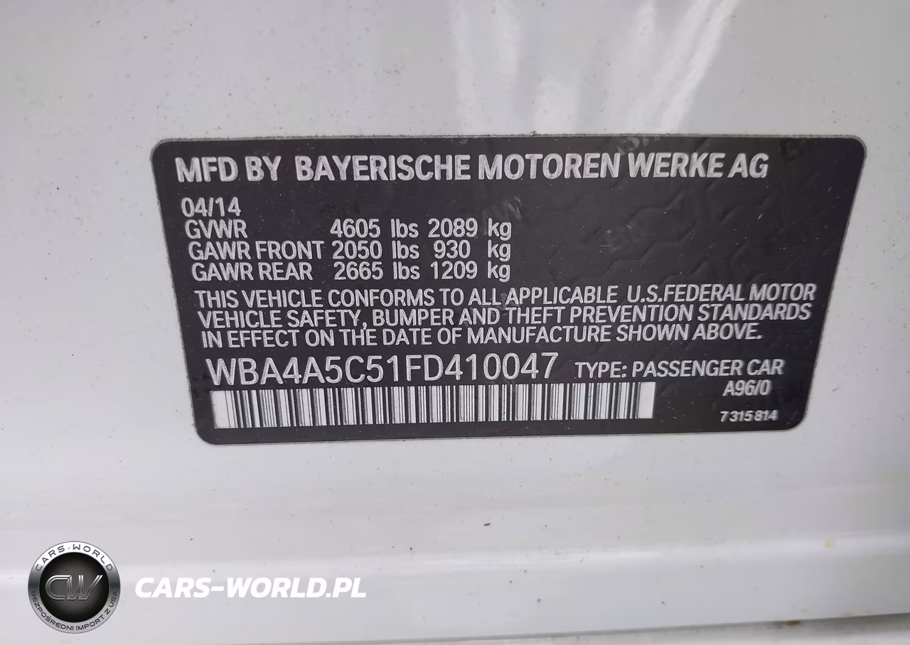 2015 BMW 428 Gran Coupe VIN:WBA4A5C51FD410047 - 9