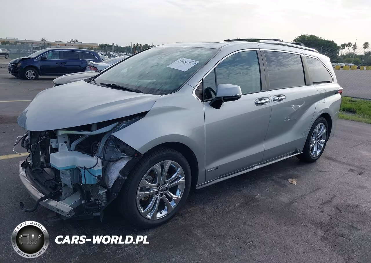 2021 Toyota Sienna Platinum VIN:5TDERKEC6MS017611 - 2