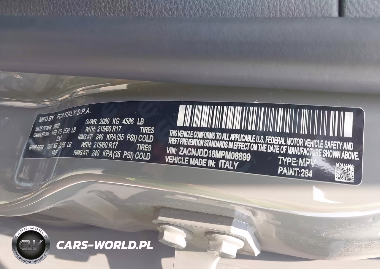 2021 Jeep Renegade Limited 4X4 VIN:ZACNJDD18MPM08899 - 9