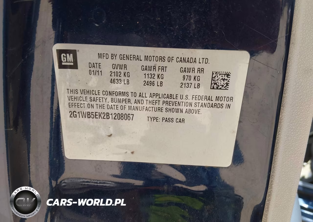 2011 Chevrolet Impala Lt VIN:2G1WB5EK2B1208067 - 9