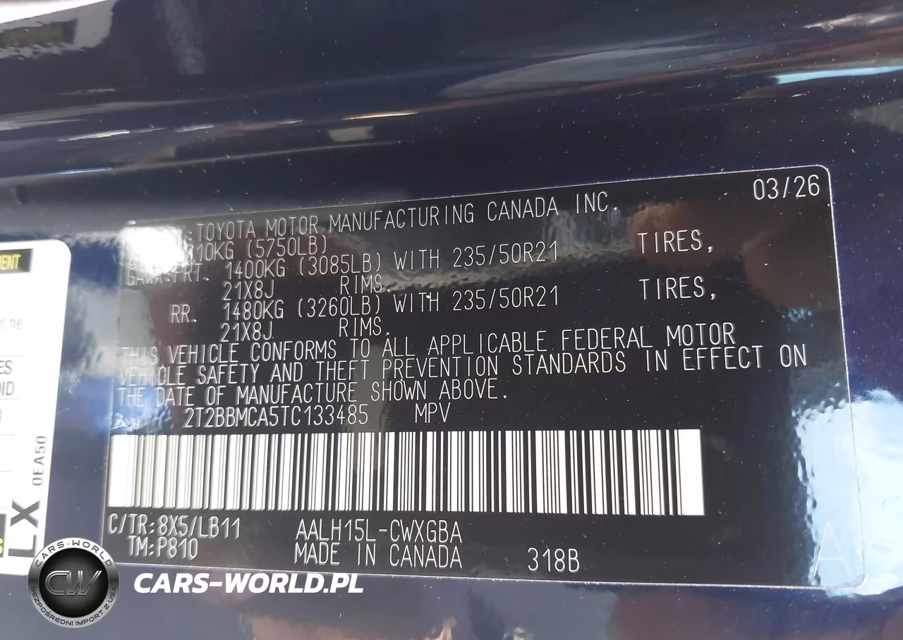 2026 Lexus Rx 350H Premium+ VIN:2T2BBMCA5TC133485 - 9