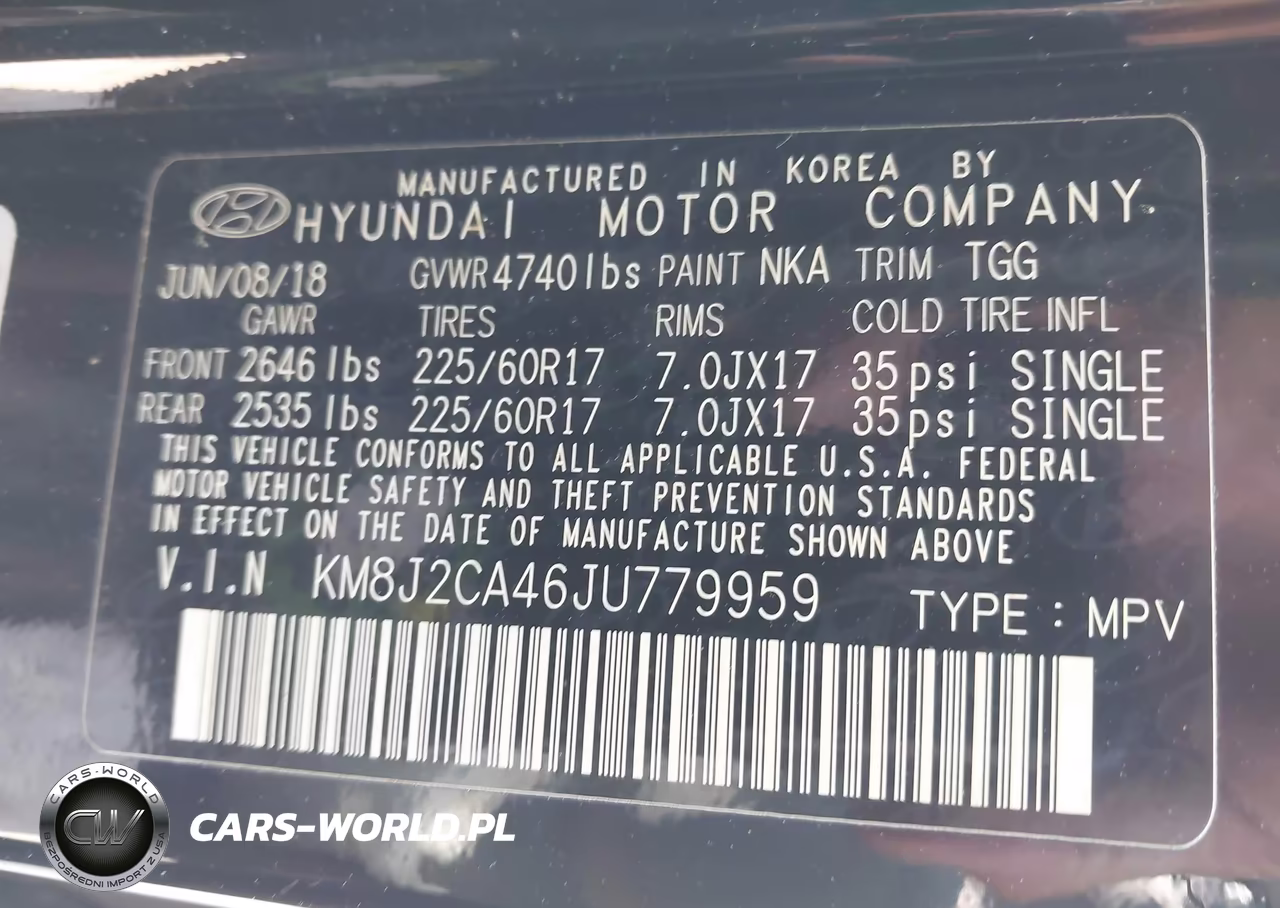 2018 Hyundai Tucson Se VIN:KM8J2CA46JU779959 - 9