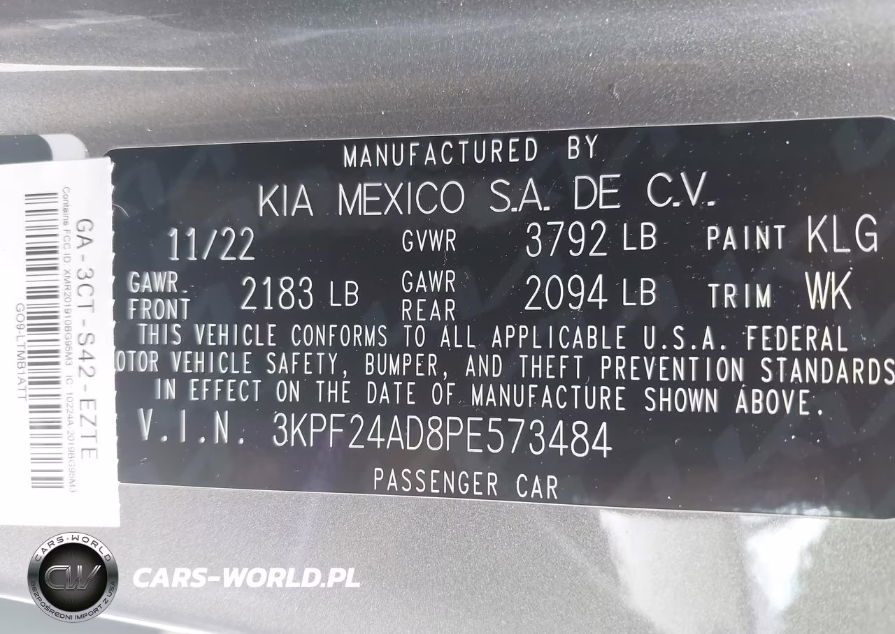 2023 Kia Forte Lx VIN:3KPF24AD8PE573484 - 9