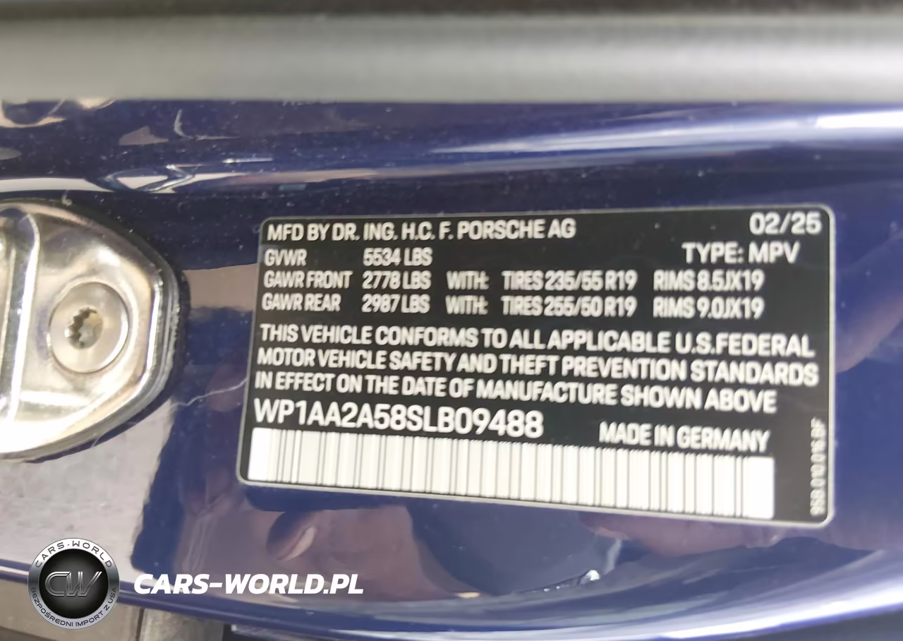 2025 Porsche Macan T VIN:WP1AA2A58SLB09488 - 9