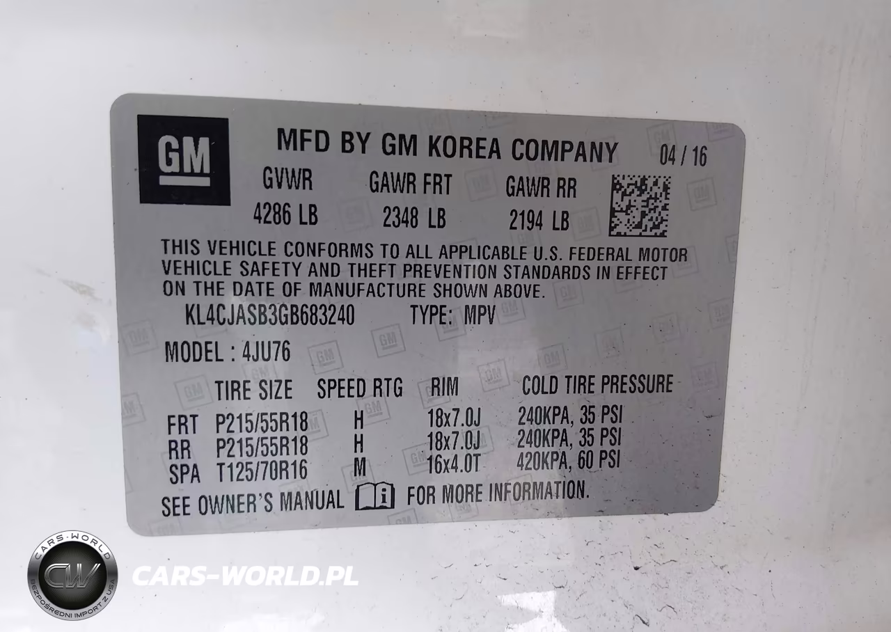 2016 Buick Encore VIN:KL4CJASB3GB683240 - 9