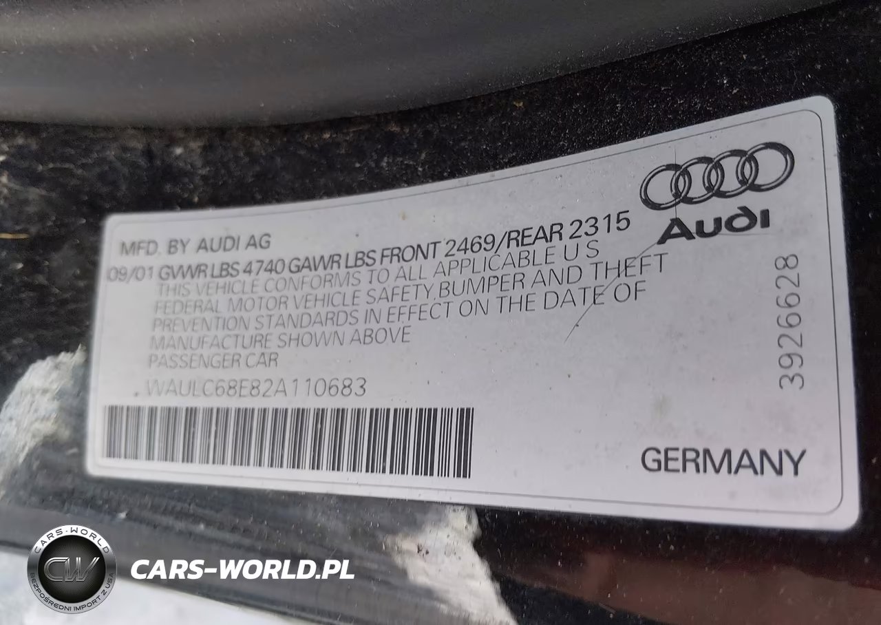 2002 Audi A4 1.8T VIN:WAULC68E82A110683 - 9