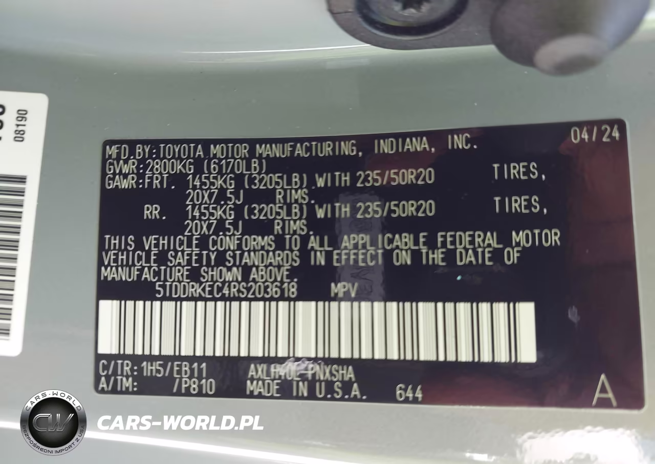 2024 Toyota Sienna Xse VIN:5TDDRKEC4RS203618 - 9