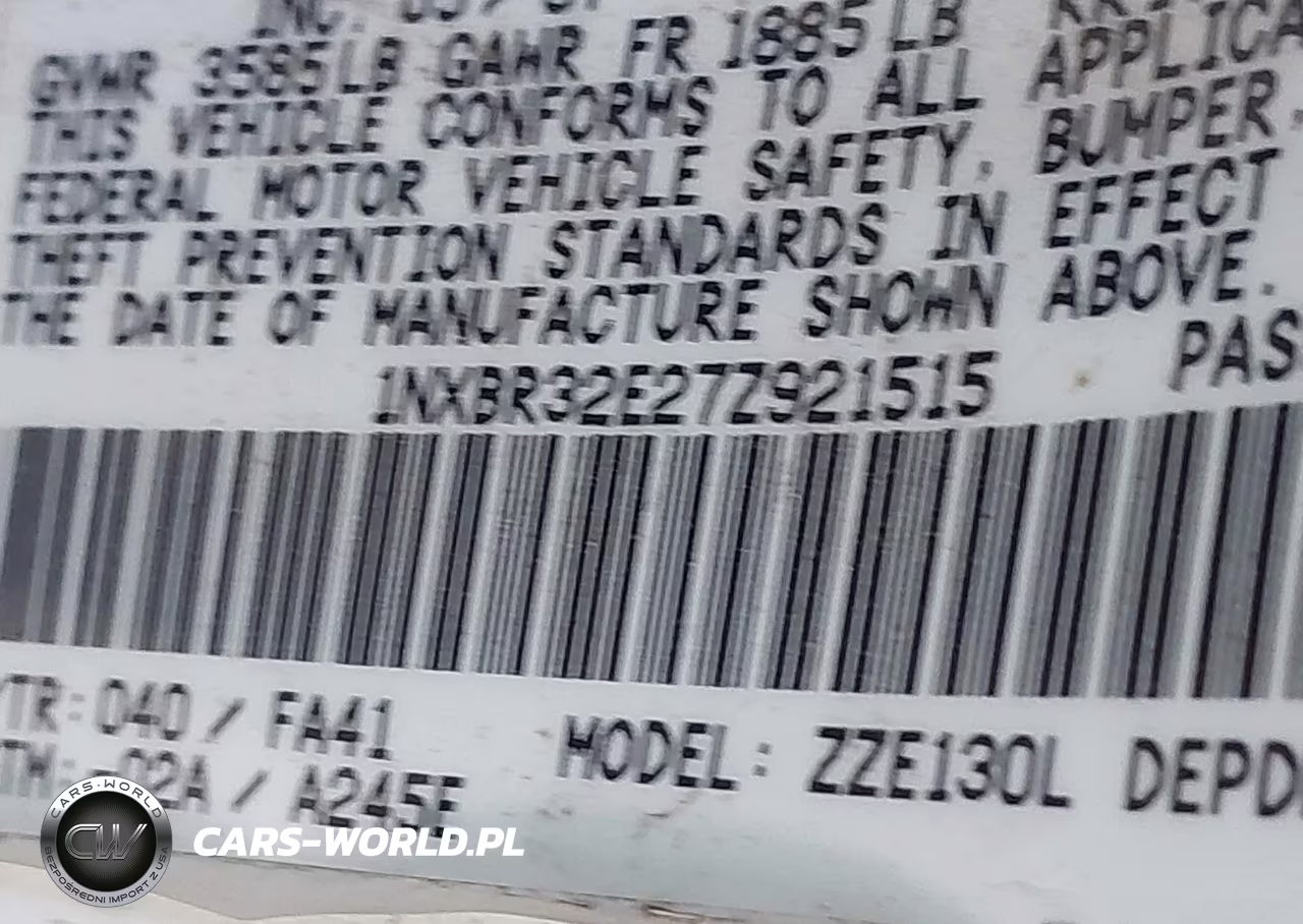 2007 Toyota Corolla Ce VIN:1NXBR32E27Z921515 - 9