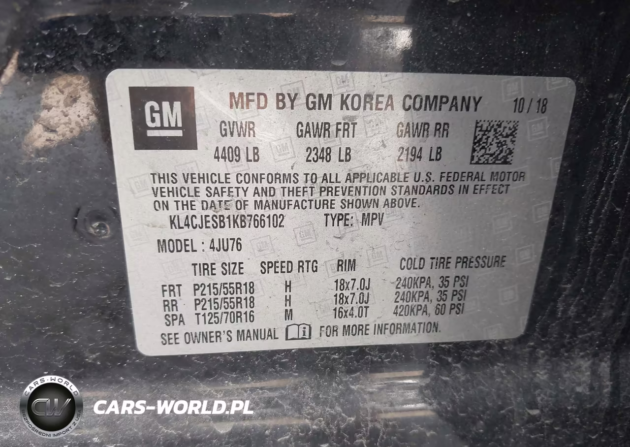 2019 Buick Encore Awd Preferred VIN:KL4CJESB1KB766102 - 9