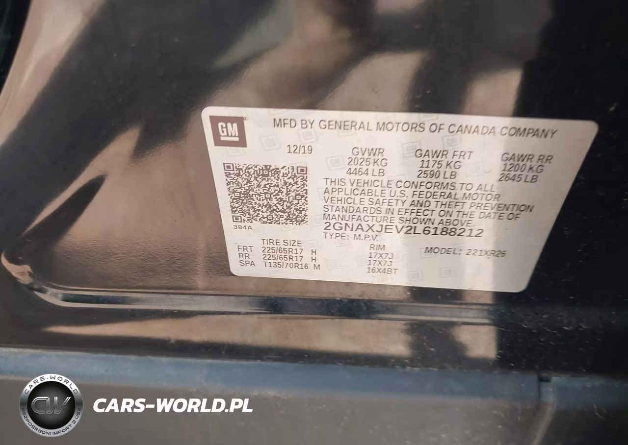 2020 Chevrolet Equinox Fwd 2Fl VIN:2GNAXJEV2L6188212 - 9