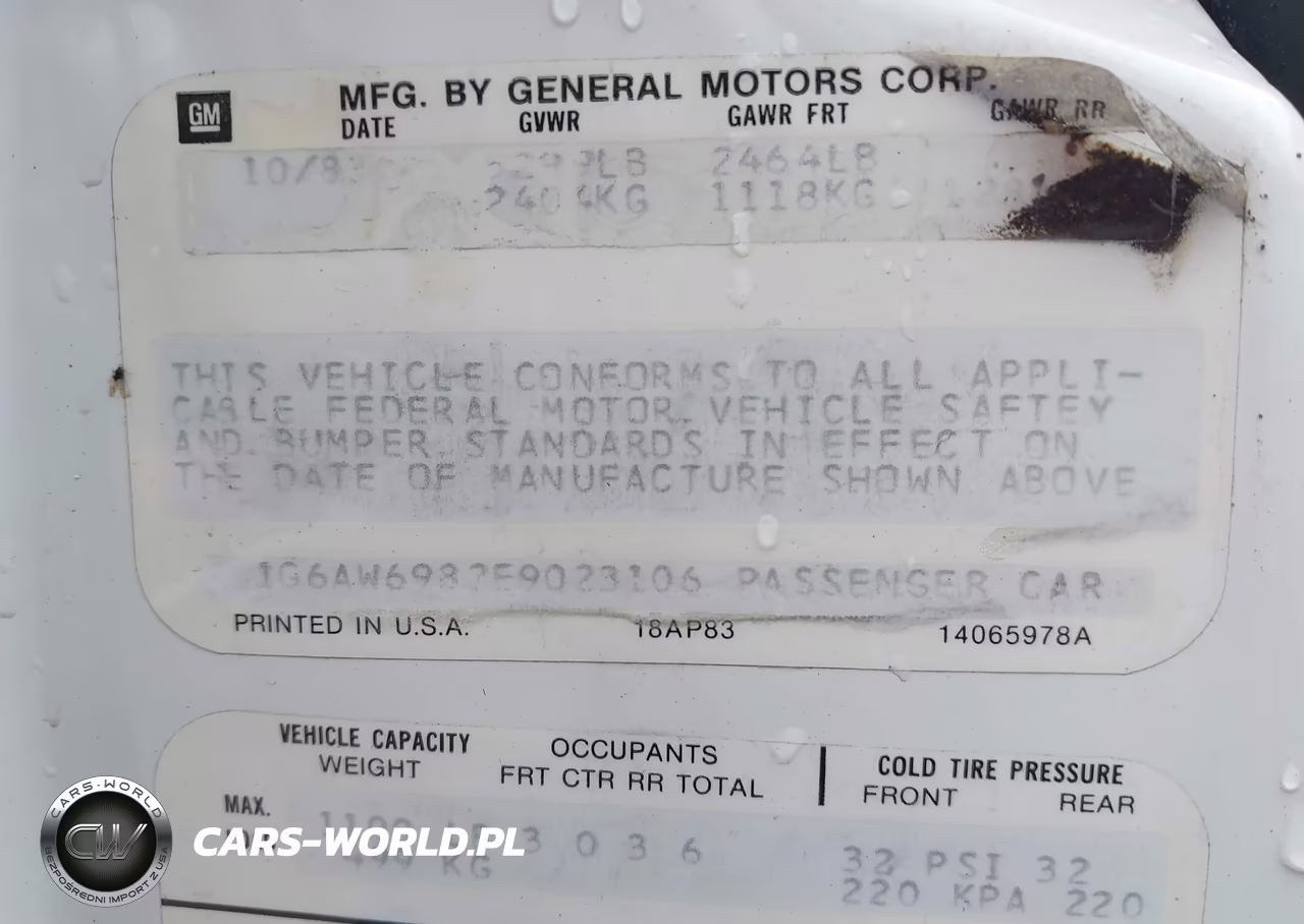 1984 Cadillac Fleetwood Brougham VIN:1G6AW6982E9023106 - 9