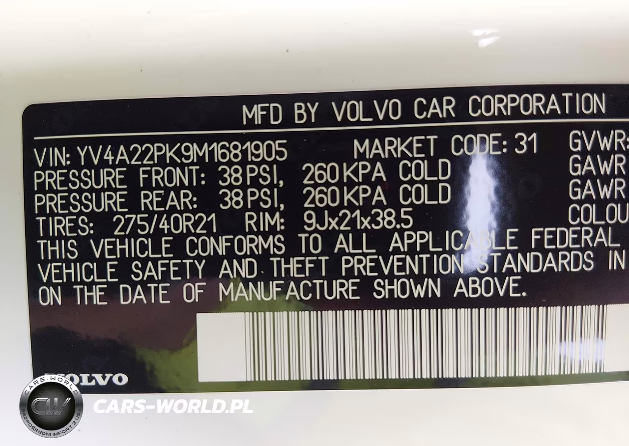 2021 Volvo Xc90 T6 Momentum 7 Passenger VIN:YV4A22PK9M1681905 - 9