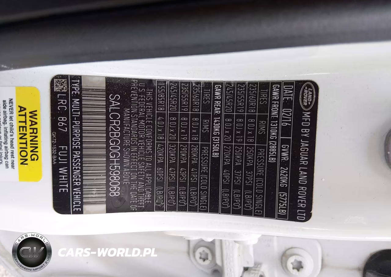 2016 Land Rover Discovery Sport Hse VIN:SALCR2BG0GH598068 - 9