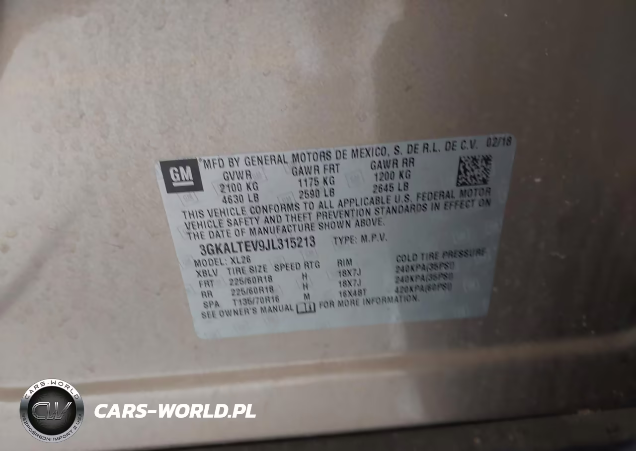 2018 GMC Terrain Sle VIN:3GKALTEV9JL315213 - 9