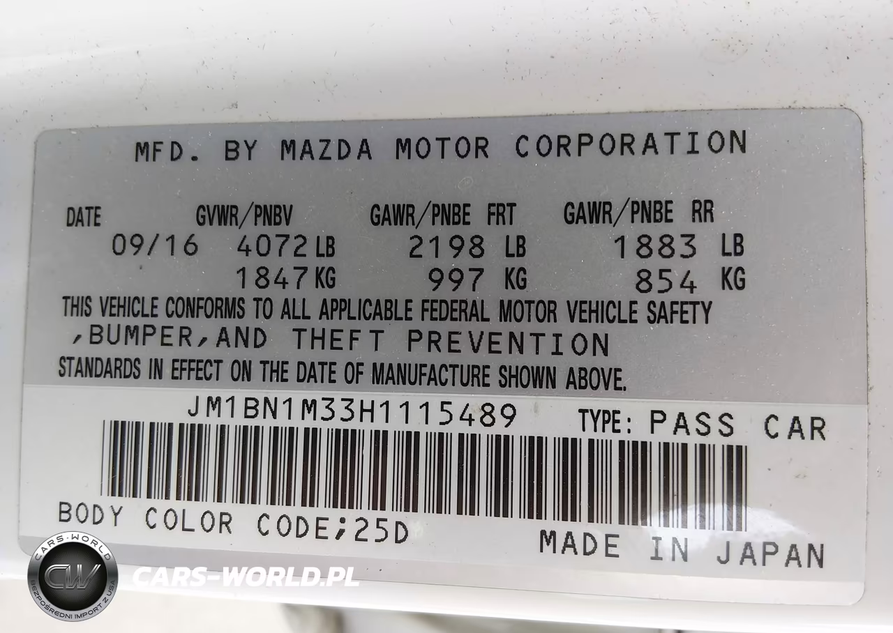 2017 Mazda Mazda3 Grand Touring VIN:JM1BN1M33H1115489 - 9