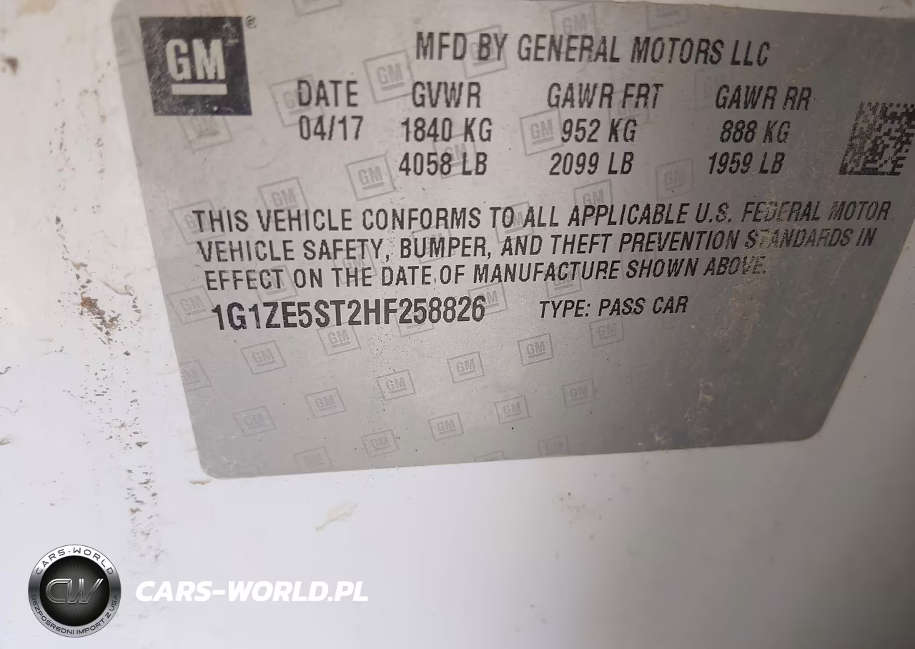 2017 Chevrolet Malibu 1Lt VIN:1G1ZE5ST2HF258826 - 9