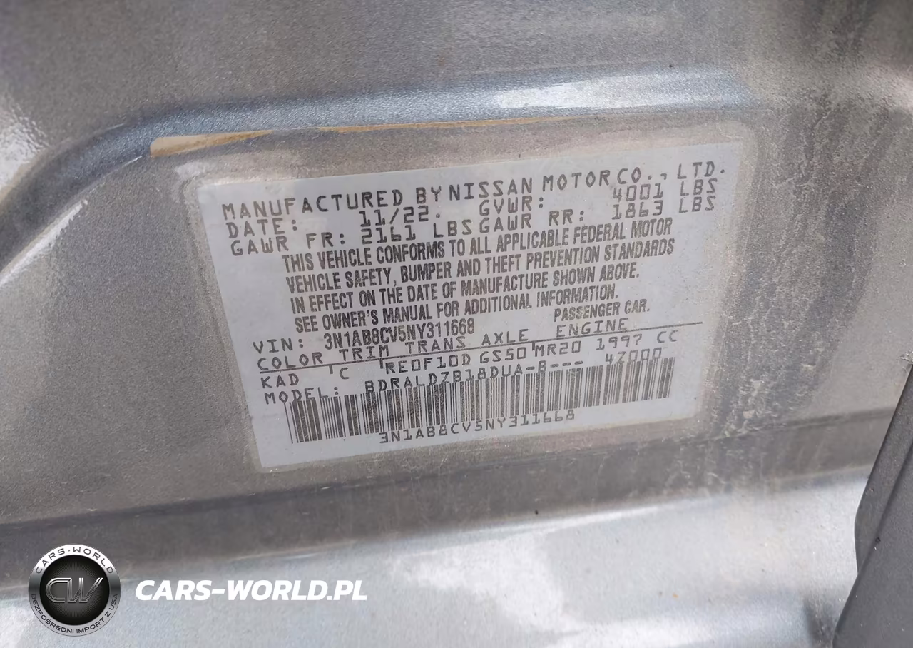 2022 Nissan Sentra Sv Xtronic Cvt VIN:3N1AB8CV5NY311668 - 9