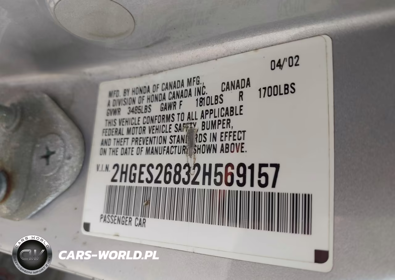2002 Honda Civic Ex VIN:2HGES26832H569157 - 9