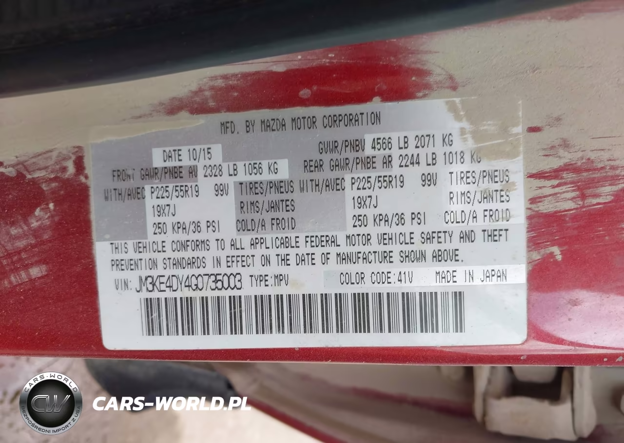 2016 Mazda Cx-5 Grand Touring VIN:JM3KE4DY4G0735003 - 9