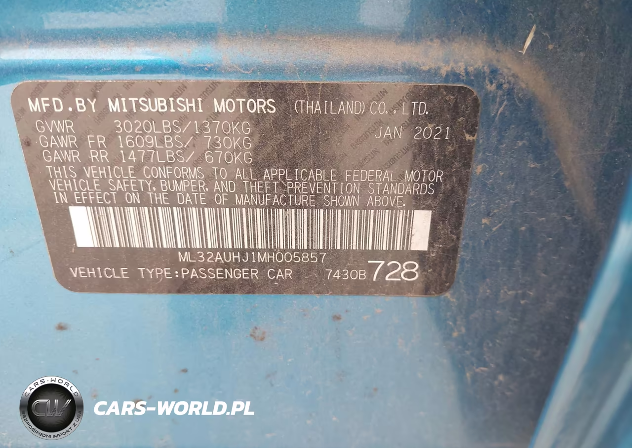 2021 Mitsubishi Mirage Carbonite Edition-Es-Le VIN:ML32AUHJ1MH005857 - 9