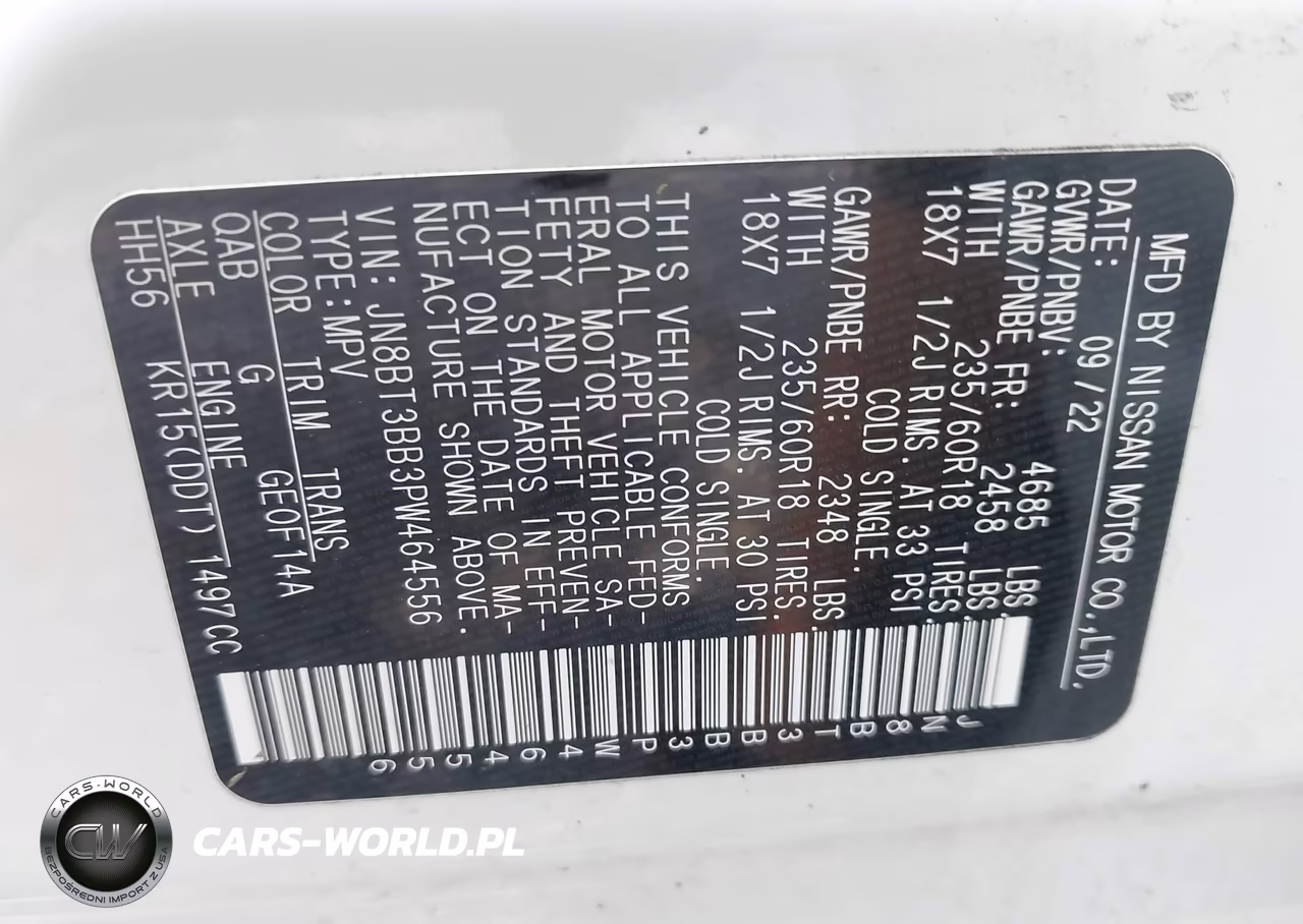 2023 Nissan Rogue Sv Intelligent Awd VIN:JN8BT3BB3PW464556 - 9