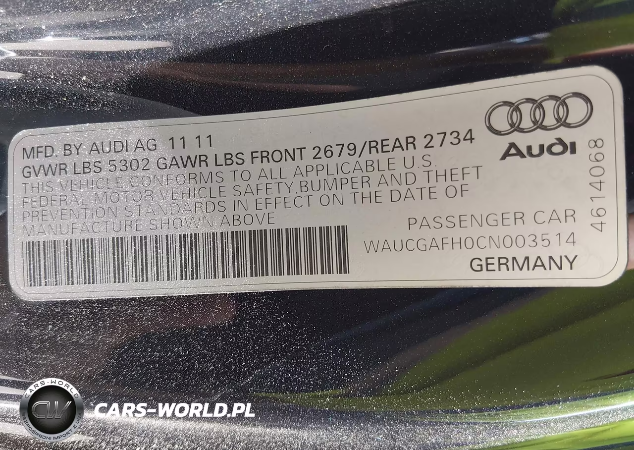 2012 Audi S5 3.0 Premium Plus VIN:WAUCGAFH0CN003514 - 9
