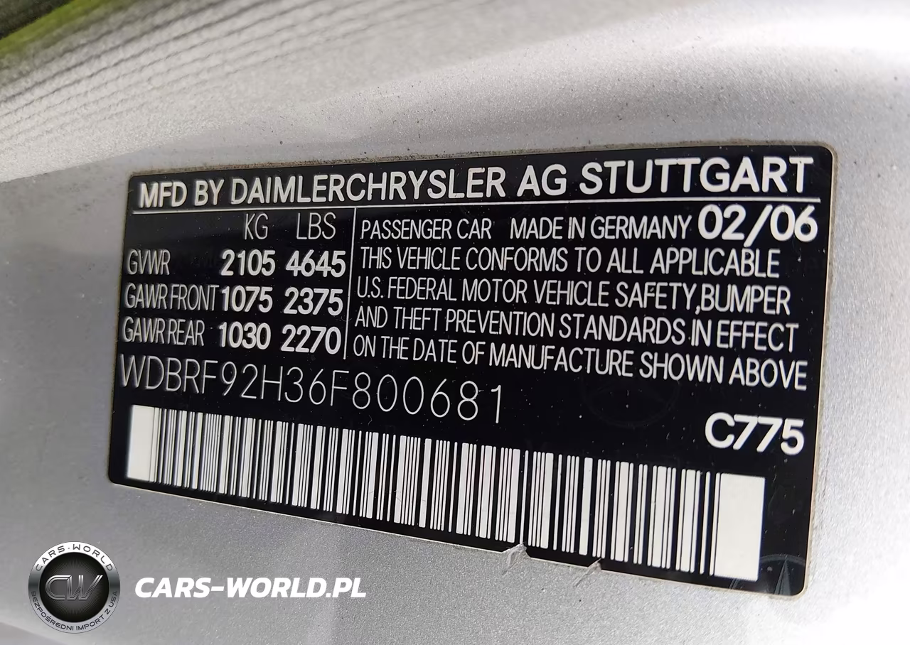 2006 Mercedes-Benz C 280 Luxury 4Matic VIN:WDBRF92H36F800681 - 9
