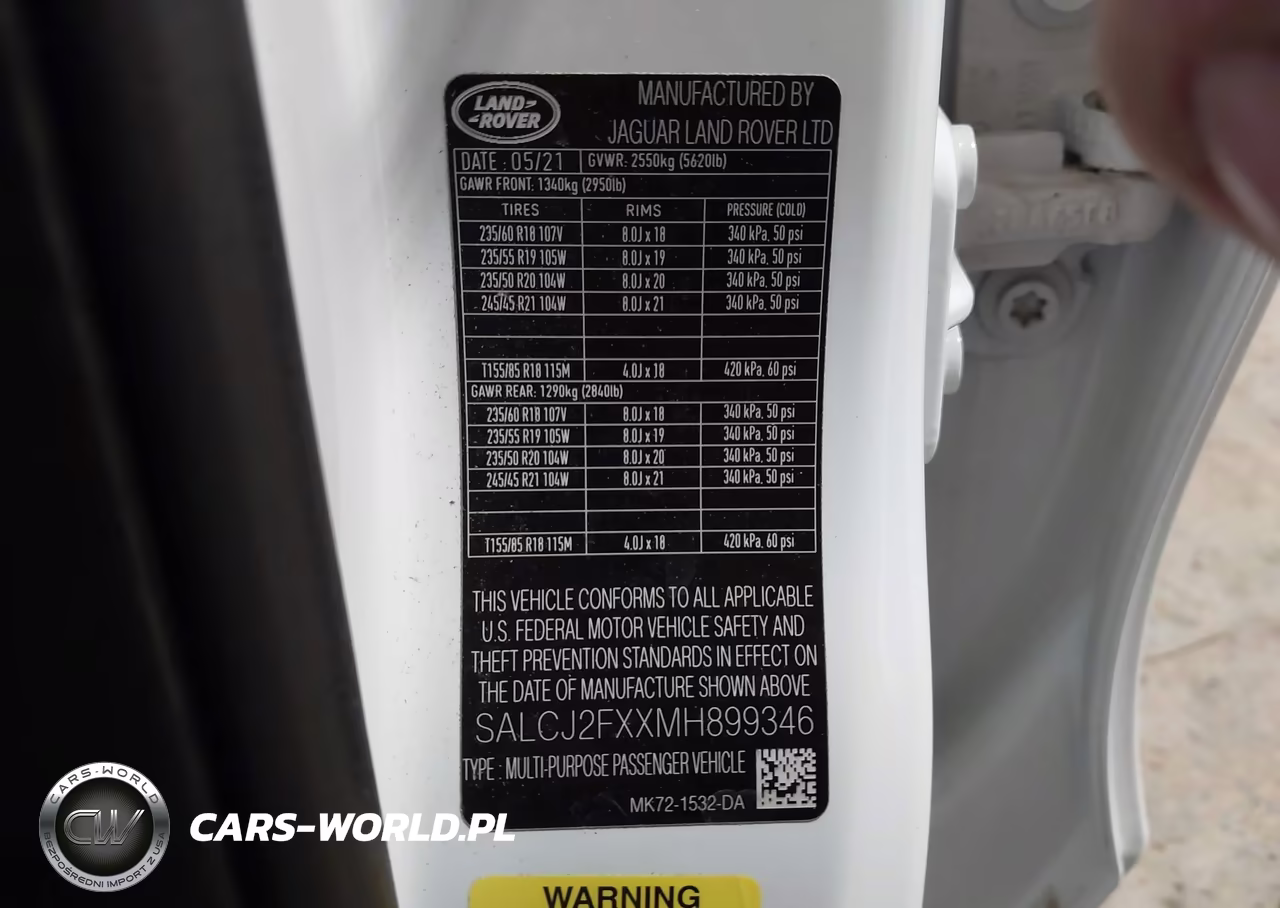 2021 Land Rover Discovery Sport S VIN:SALCJ2FXXMH899346 - 9