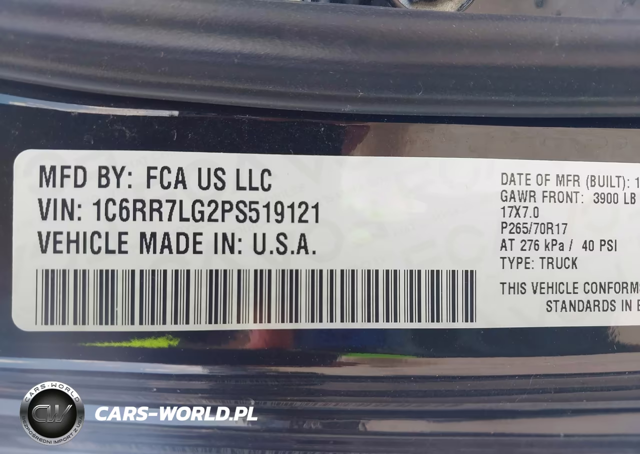 2023 Ram 1500 Classic VIN:1C6RR7LG2PS519121 - 9