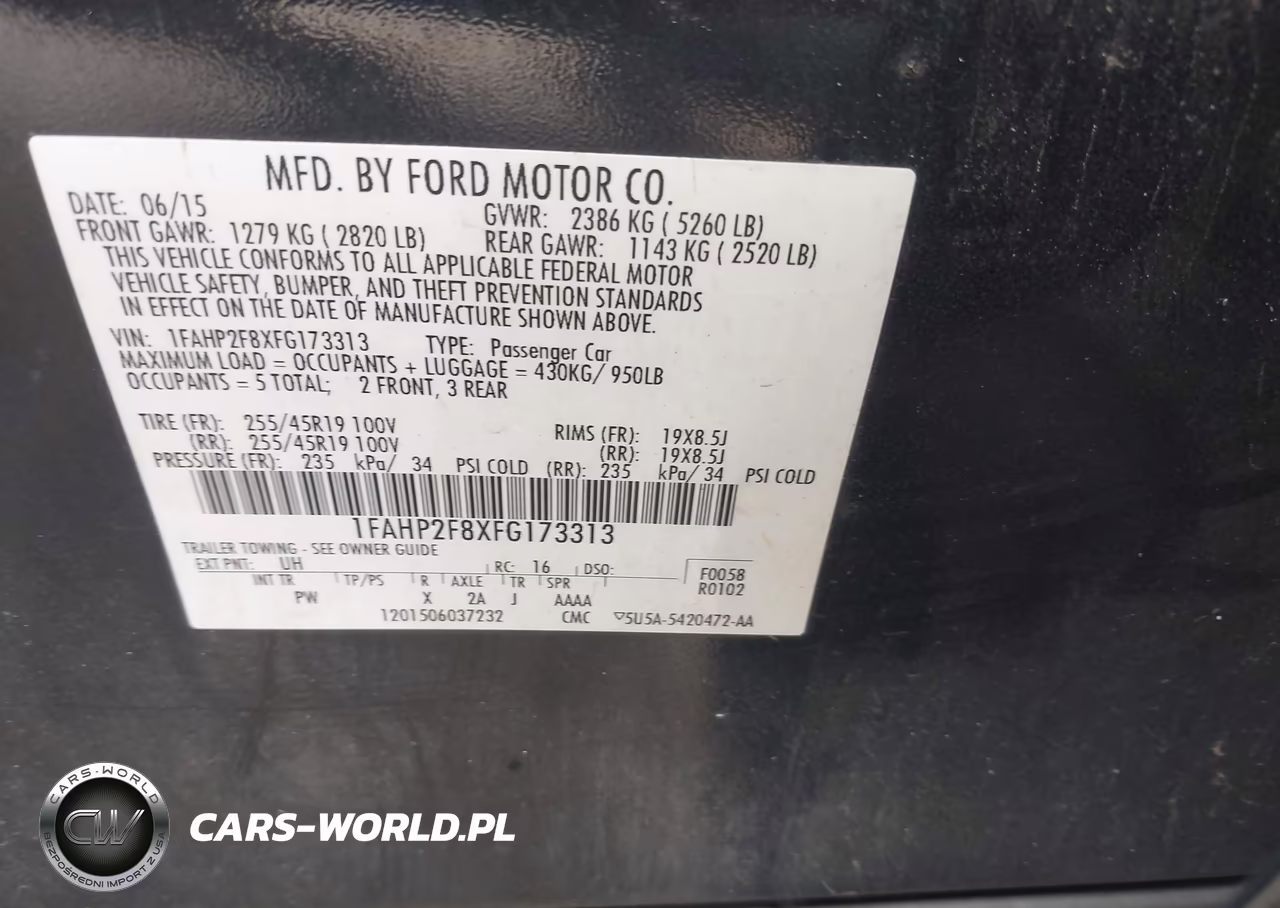 2015 Ford Taurus Limited VIN:1FAHP2F8XFG173313 - 9