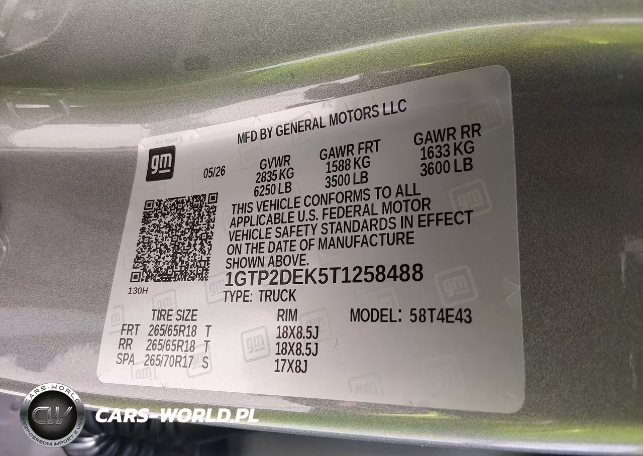 2026 GMC Canyon At4, 4Wd VIN:1GTP2DEK5T1258488 - 9