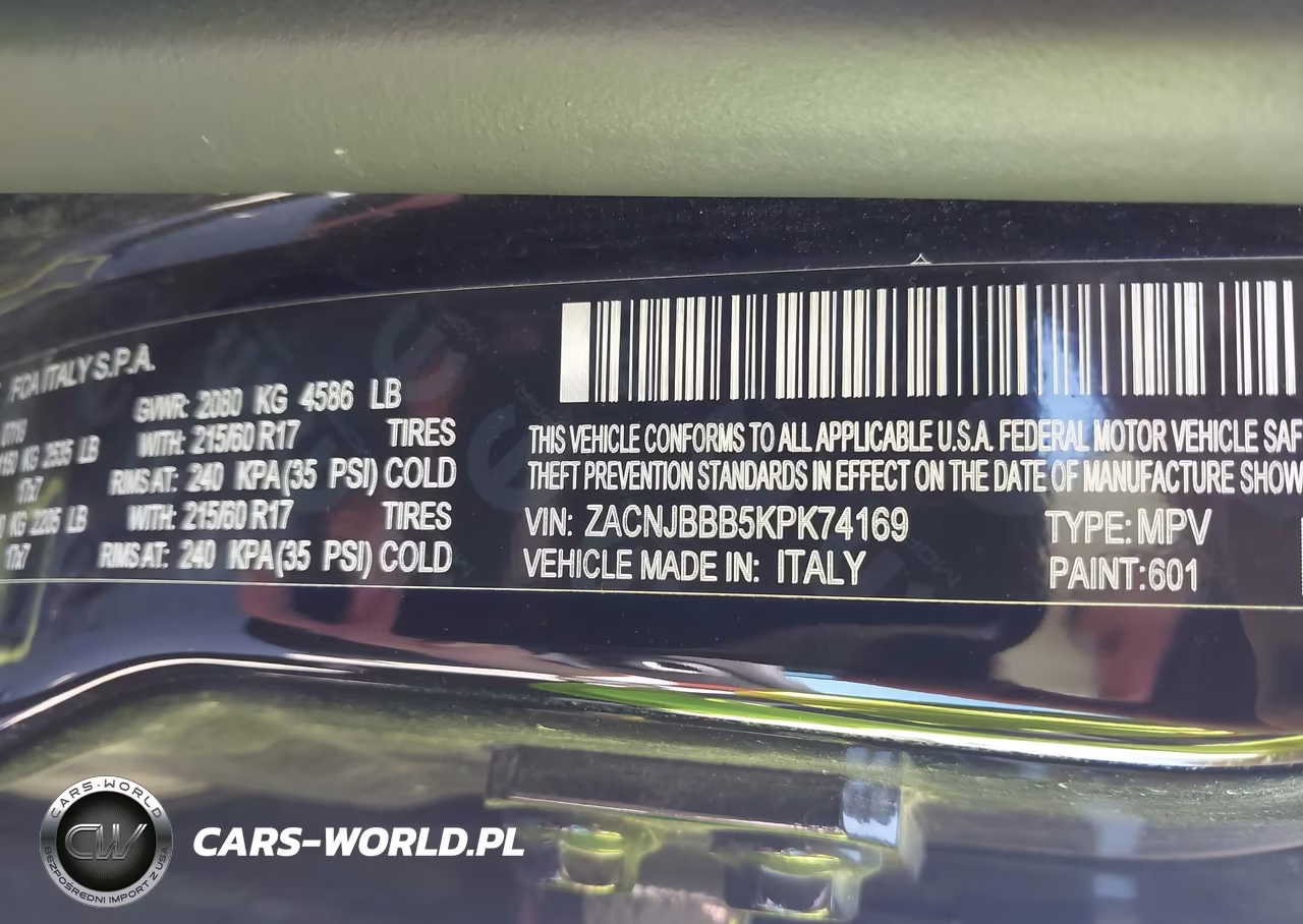 2019 Jeep Renegade Latitude 4X4 VIN:ZACNJBBB5KPK74169 - 9