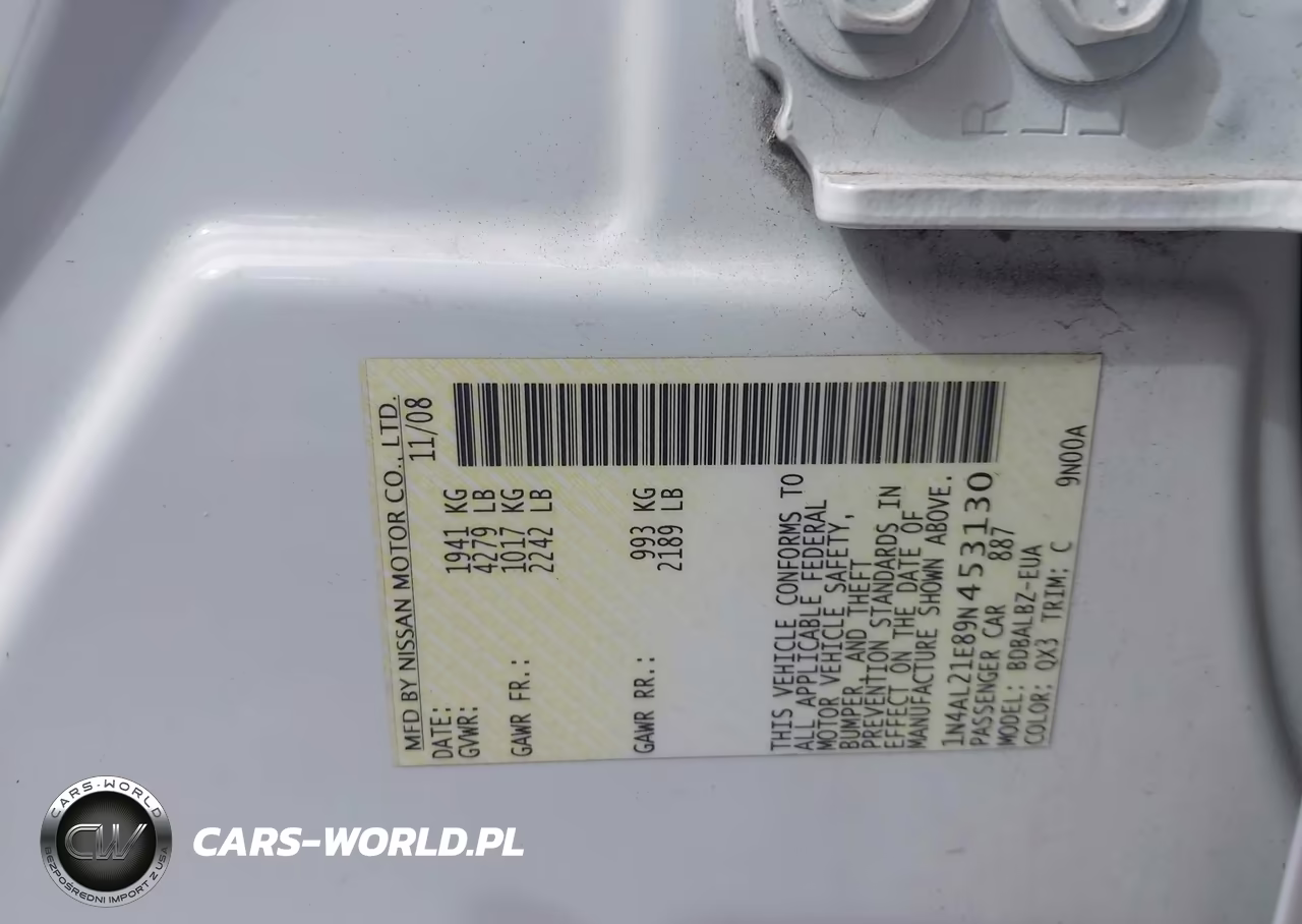 2009 Nissan Altima 2.5 S VIN:1N4AL21E89N453130 - 9