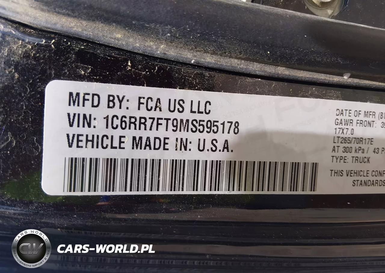 2021 Ram 1500 Classic Tradesman 4X4 6'4 Box VIN:1C6RR7FT9MS595178 - 9