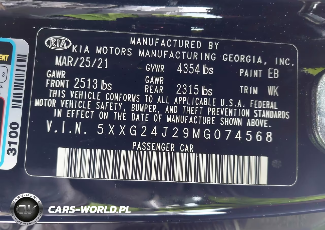 2021 Kia K5 Lx VIN:5XXG24J29MG074568 - 9