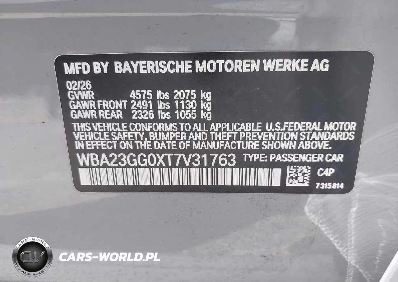 2026 BMW 228 Gran Coupe xDrive VIN:WBA23GG0XT7V31763 - 9