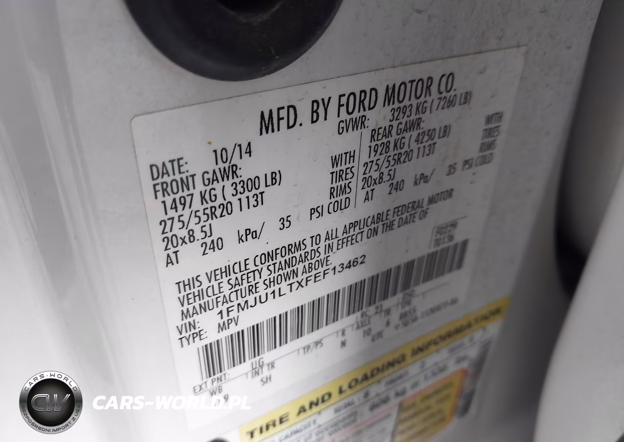 2015 Ford Expedition Platinum VIN:1FMJU1LTXFEF13462 - 9