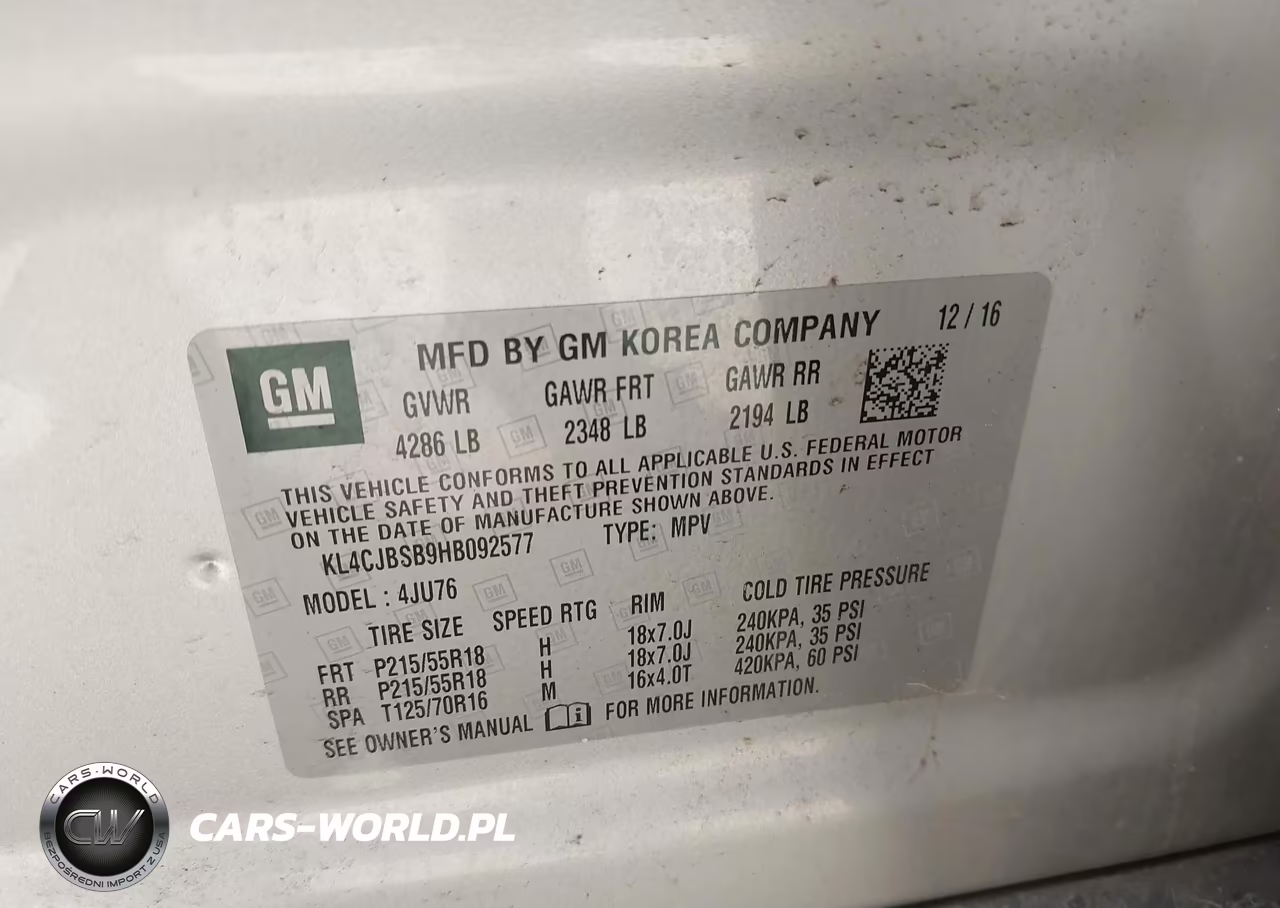 2017 Buick Encore Preferred Ii VIN:KL4CJBSB9HB092577 - 9