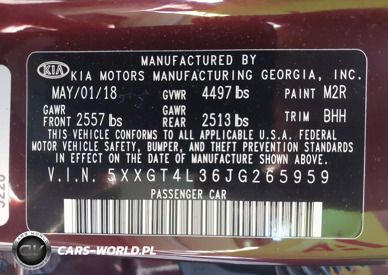 2018 Kia Optima Lx VIN:5XXGT4L36JG265959 - 9