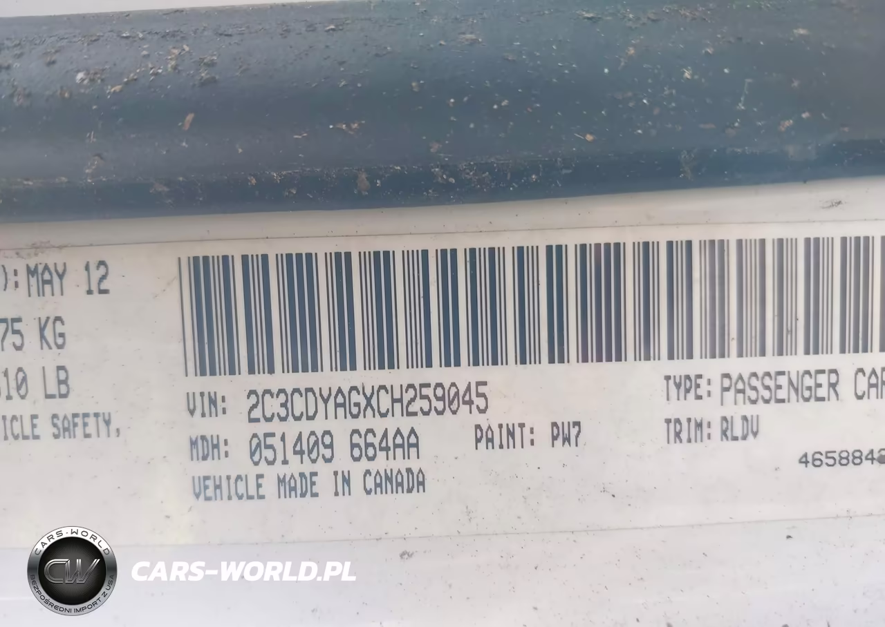 2012 Dodge Challenger Sxt VIN:2C3CDYAGXCH259045 - 9