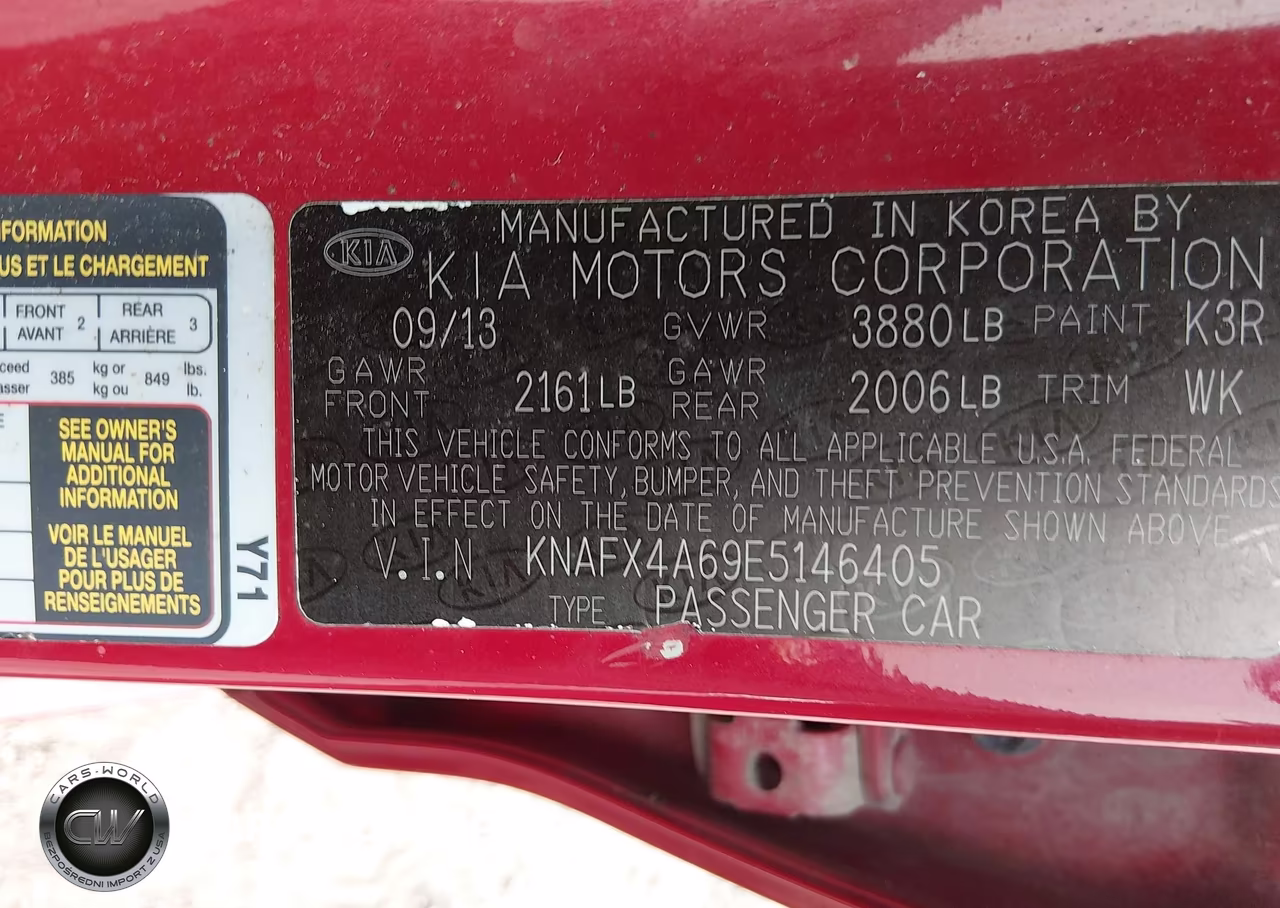2014 Kia Forte Lx VIN:KNAFX4A69E5146405 - 9