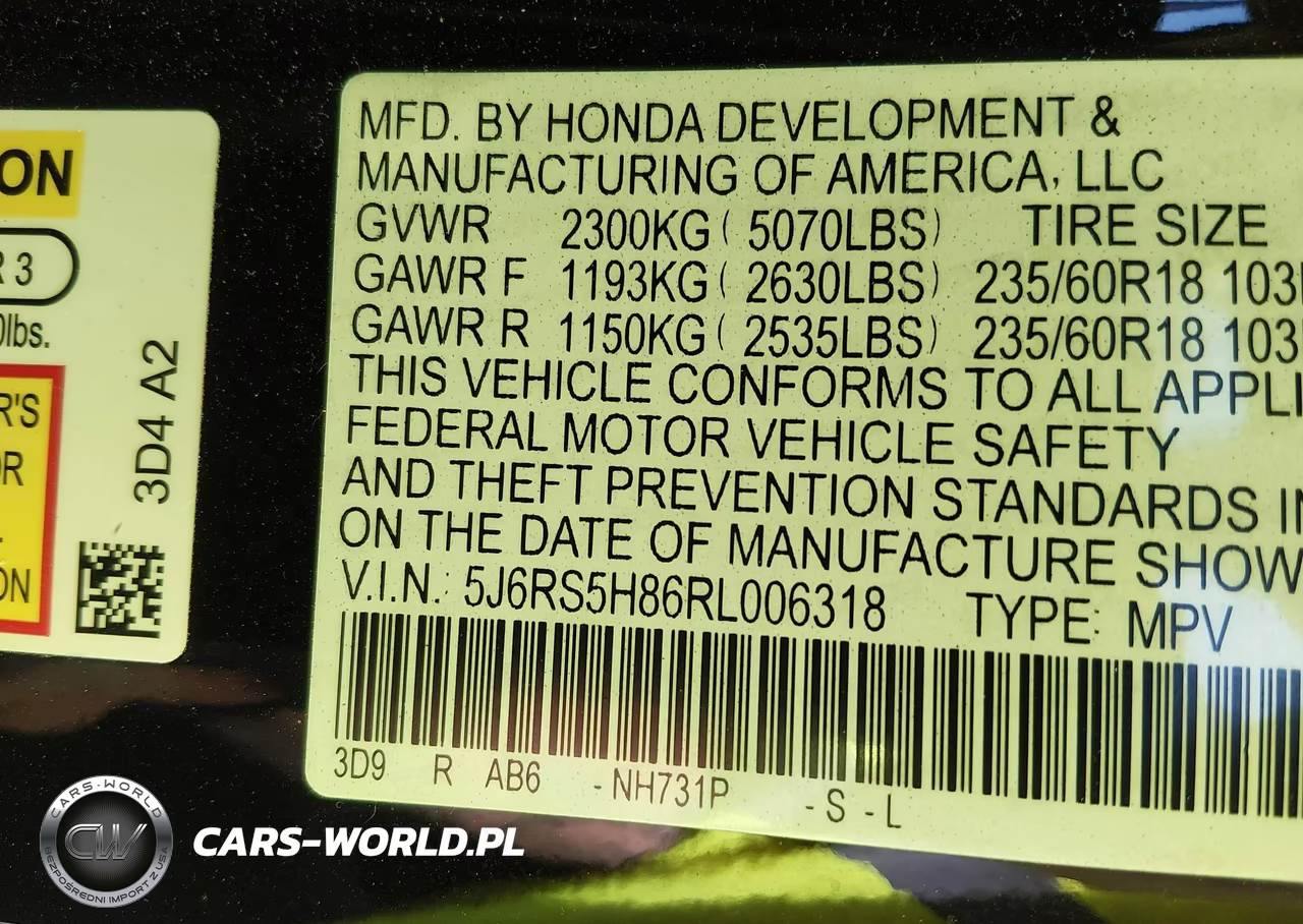 2024 Honda Cr-V Hybrid Sport-L VIN:5J6RS5H86RL006318 - 9