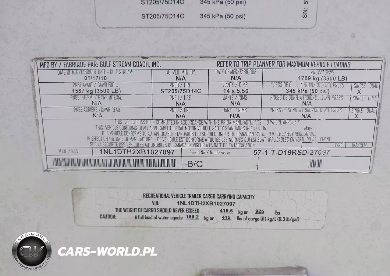 2011 Gulf Strea 19Rsd VIN:1NL1DTH2XB1027097 - 9