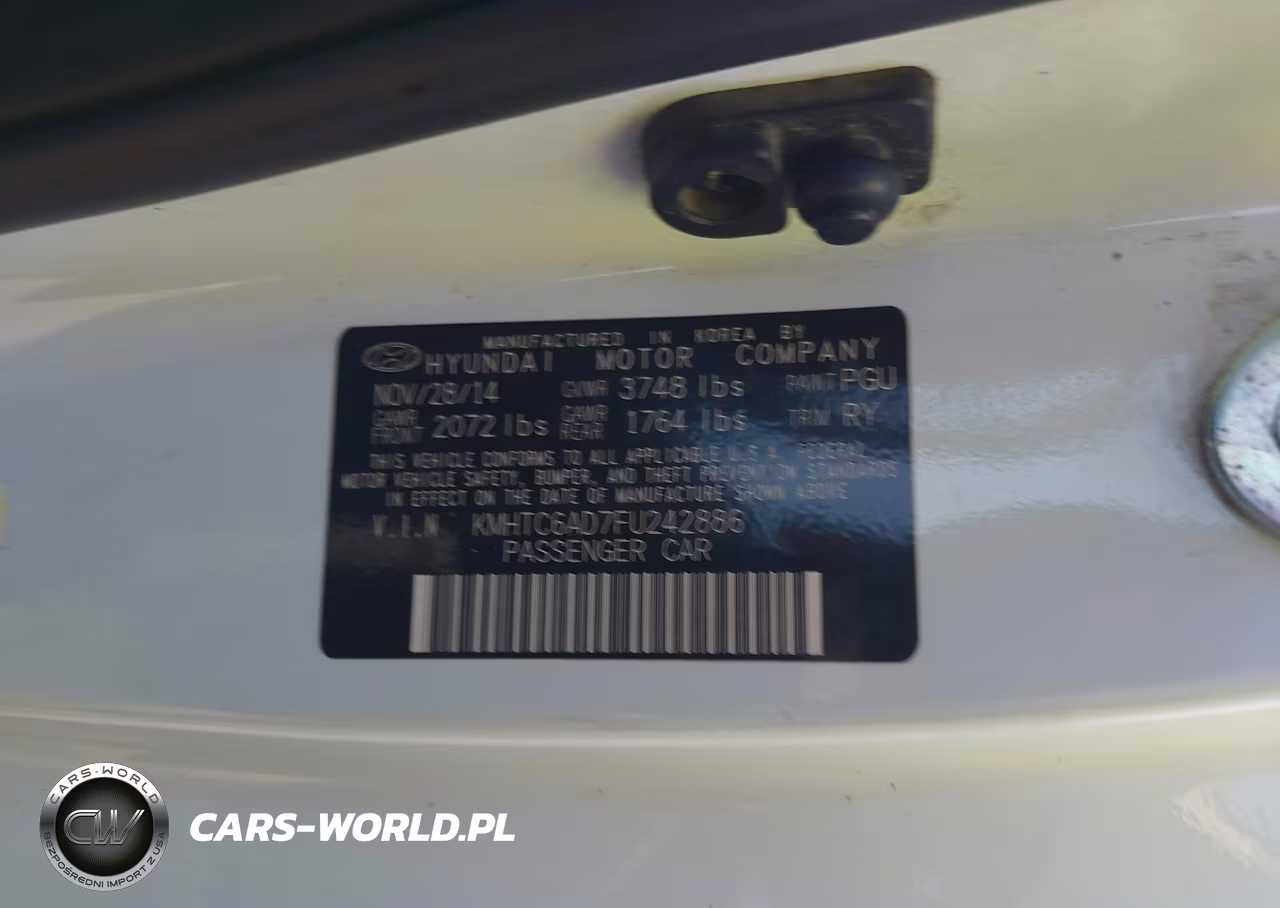 2015 Hyundai Veloster VIN:KMHTC6AD7FU242886 - 9