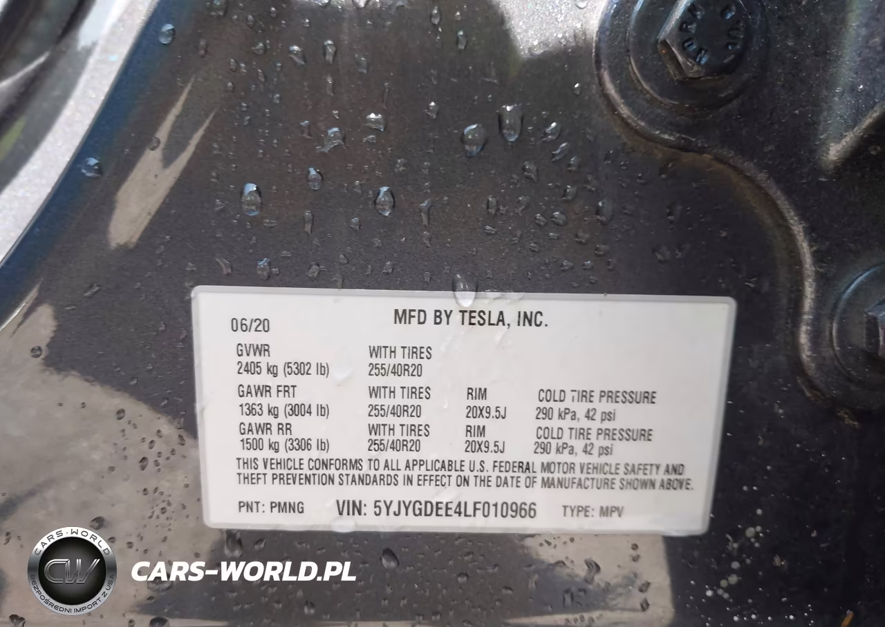 2020 Tesla Model Y Long Range Dual Motor All-Wheel Drive VIN:5YJYGDEE4LF010966 - 9