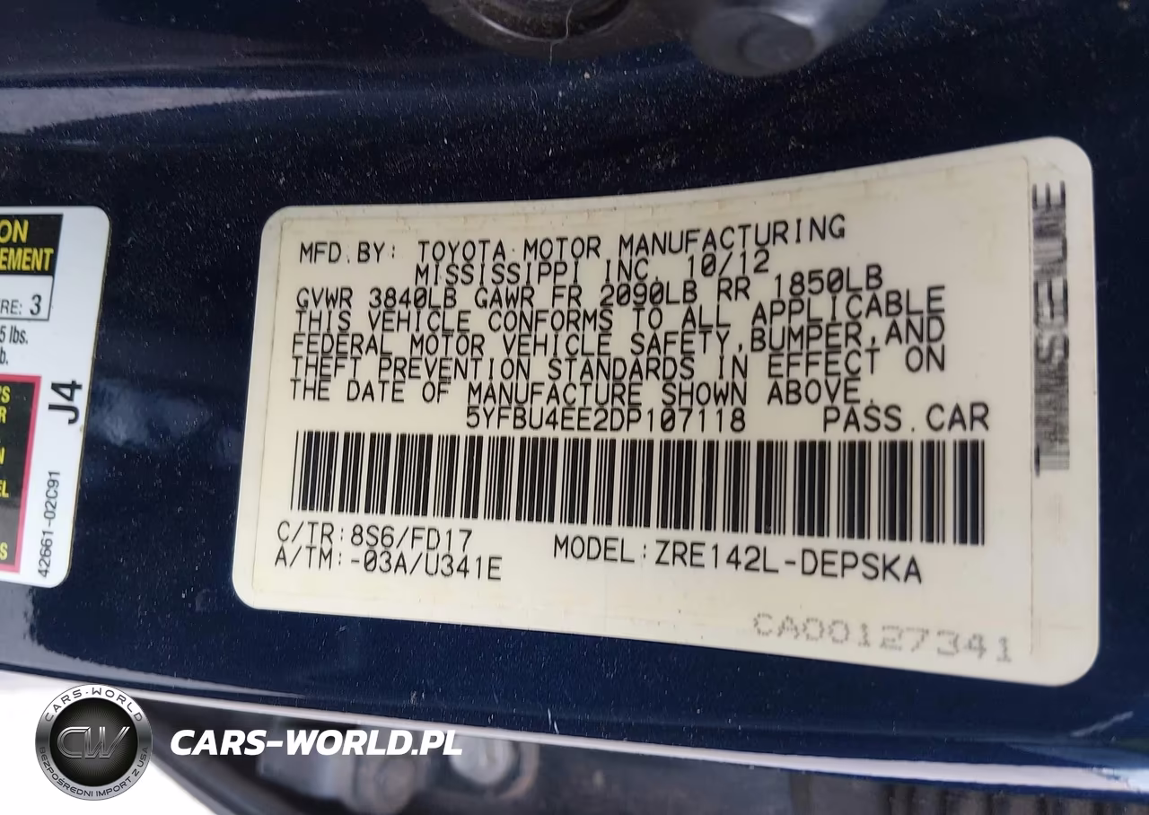 2013 Toyota Corolla S VIN:5YFBU4EE2DP107118 - 9